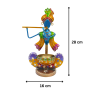 Handcrafted Metal Lord Krishna Tea Light Holder with Flute -Multicolour Krishna Figurine Traditional Indian Art Decorative Diya - Spiritual Votive Holder for Diwali and Home Office Decor (Multi)