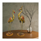 Metal Crane Pair