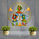 Rajasthani Folk Dance Round Metal Wall Art
